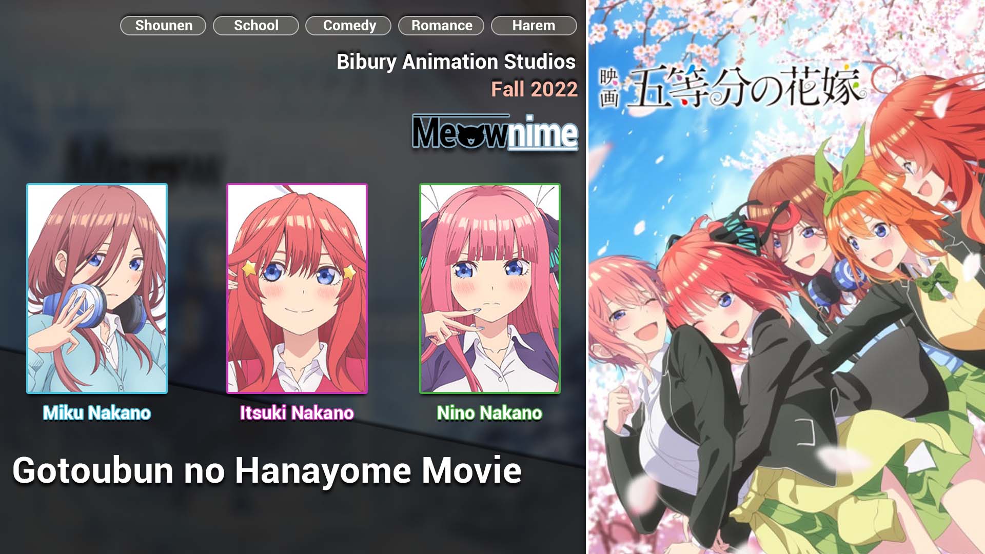 Download Anime Gotoubun no Hanayome, The Five Wedded Bride Sub Indo -  Meownime